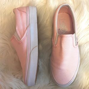 pink slip-on vans